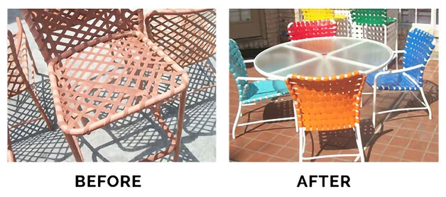 Renovate dated outdoor furniture with powder coating by Allied Powder Coating. Powder Coating Outdoor furniture
