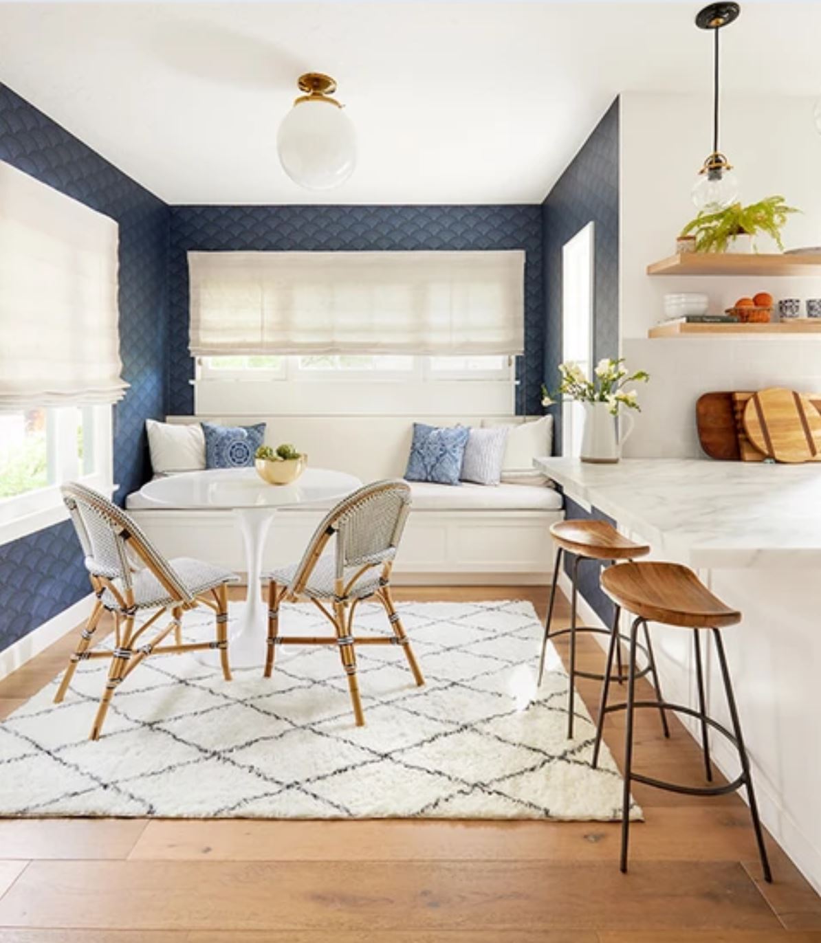 Families with pets and kids can benefit from choosing a rug that's washable like this one from Ruggable. The Plush Moroccan Diamond Rug by Ruggable is a great washable option for families.