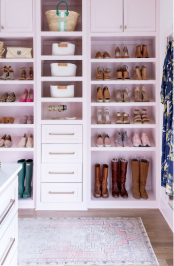 Rose or blush is a popular paint color this year.