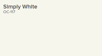Simply White paint by Benjamin Moore