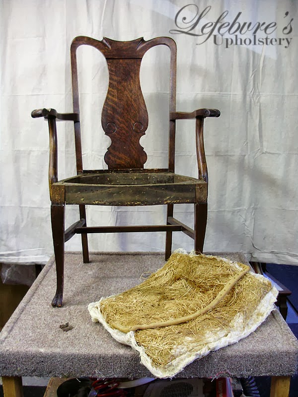 reupholster antique chairs Fabric and stuffing to refinish an antique chair