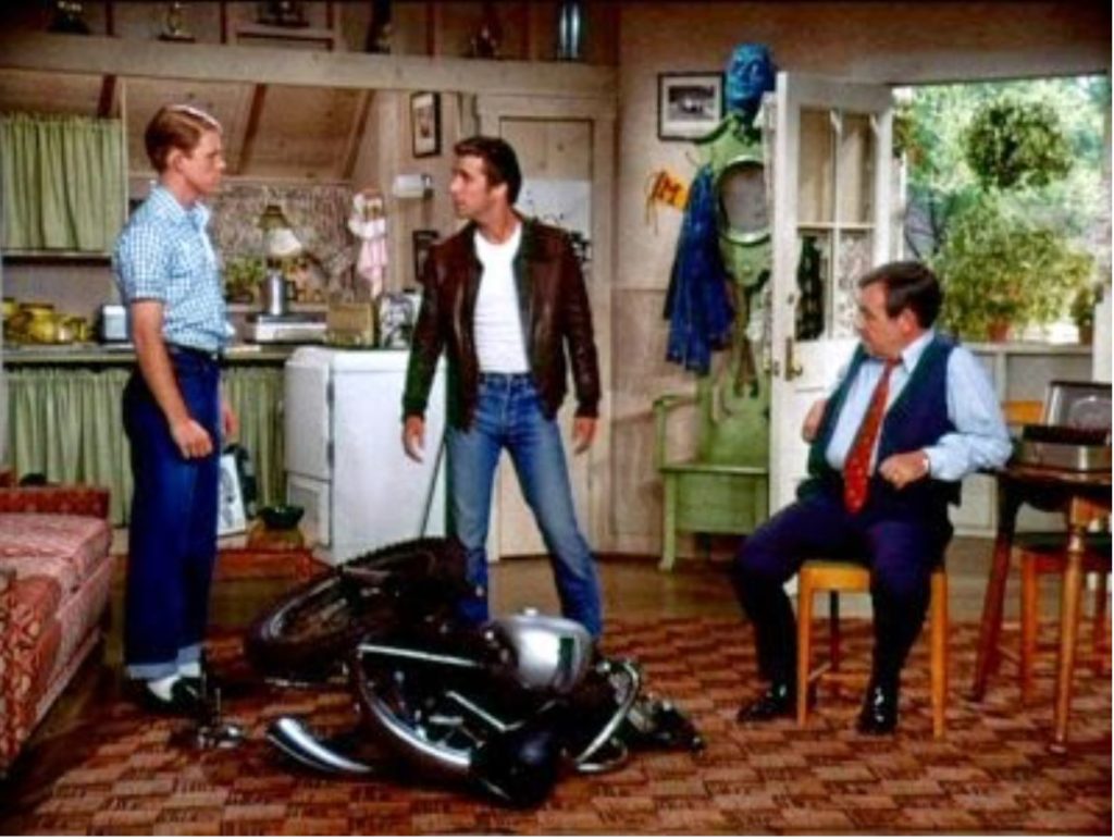 Designing Homes for Multiple Generations and multiple purposes Fonz living in an ADU with the Cunningham family in Happy Days!