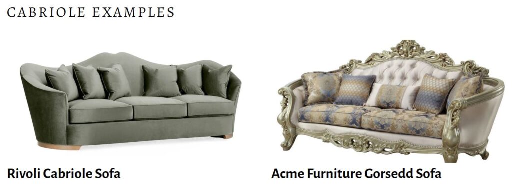 Cabriole sofas