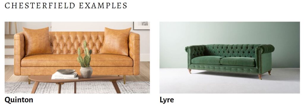 Chesterfield sofas